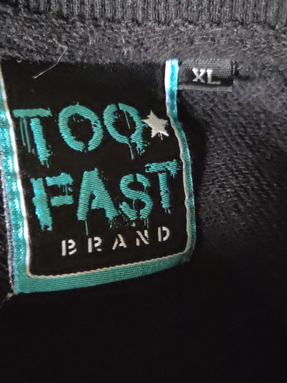 Too Fast | Message of Pain Poem Frida Bleeding Skull Roses Oversize Sweatshirt - Picture 5 of 6